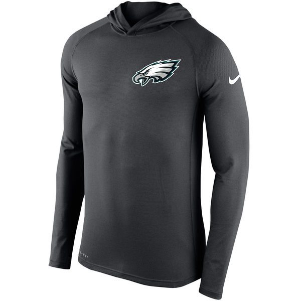 Men's Philadelphia Eagles Nike Charcoal Stadium Touch Hooded Performance Long Sleeve T-Shirt,We sell and wholesale Men's Philadelphia Eagles Nike Charcoal Stadium Touch Hooded Performance Long Sleeve T-Shirt on line form chian!